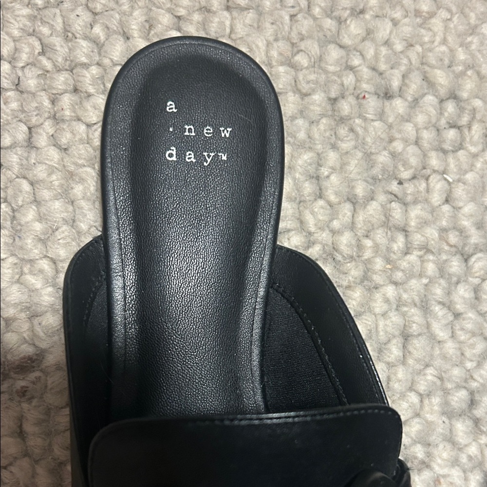 A New Day Black Chain Detail Mules - Picture 4 of 4